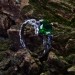 Gothic Emerald Ring with Enchanted Vine Design
