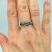 Enchanted Bloom: Gothic Sterling Silver Ring with Amethyst Accent