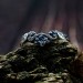 Celestial Harmony: Gothic Ring with Blue Radiance
