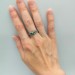 Gothic Emerald Ring with Enchanted Ivy Motif