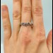 Twins of Flame: Gothic Sterling Silver Ring with Garnet Gems