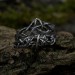 Gothic Silver Ring with Intricate Thorn Motif