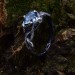 Tidal Grace: Gothic Sterling Silver Ring with Aquamarine Accent