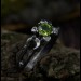Gothic Ring with Peridot and Unique Details| Unique Jewelry for Women