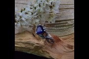 Whimsical Engagement Ring with Forest Theme Band, Sapphire Twist Branch Leaf Flower Ring, Fairy Style Wedding Ring for Woman