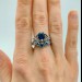 Twilight Majesty: Gothic Sterling Silver Ring with a Regal Sapphire