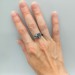 Gothic Nature-Inspired Ring with Mystic Topaz|Unique Gothic Dark Engagement Ring 