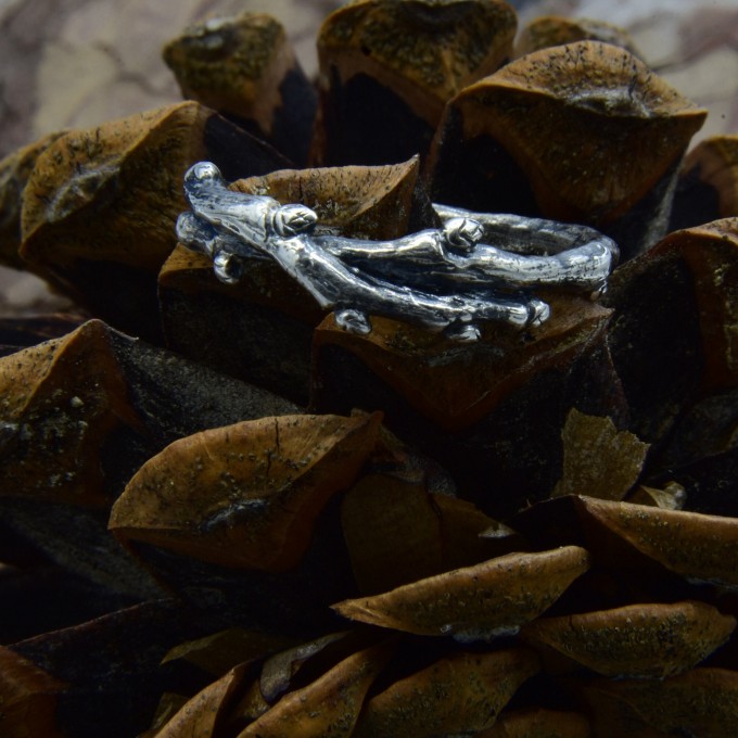 Branch of Serenity: Sterling Silver Nature-Inspired Ring