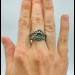 Enchanted Grove: Gothic Emerald Ring of Nature's Elegance