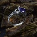 Gothic Silver Ring with a Regal Amethyst – Enchanting Beauty