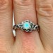 Handcrafted Moonstone Silver Ring - Nature-Inspired Elegance
