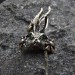 Gothic Emerald Ring with Enchanted Flame Motif