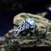 Elegant Gothic Floral Ring with Moonstone