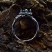 Gothic Emerald Ring with Nature-Inspired Branch Design