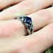 Eternal Sapphire: Gothic Infinity Ring of Elegance