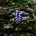 Throne of Twilight: Gothic Sterling Silver Ring with Amethyst Accent