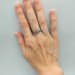 Delicate Gothic Ring with Pinecone Design