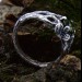 Nature-Inspired Gothic Ring with Peridot Gemstone