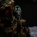 Handcrafted Emerald Ring with Dark Forest Design