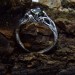 Nature-Inspired Gothic Ring with Peridot Gemstone