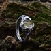 Enchanting Silver Ring with Natural Amber Stone