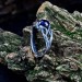 Eternal Sapphire: Gothic Infinity Ring of Elegance