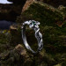 Enchanting Silver Ring with Elegant Emerald Gemstone| Unique and Unusual Engagement Ring for Her