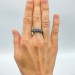 Gothic Forest Amethyst Ring in Dark Silver