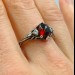 Elegant Gothic Ring with Moonstone Gemstone