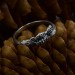 Delicate Gothic Ring with Pinecone Design