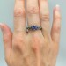 Twilight Vine: Gothic Sterling Silver Ring with Amethyst Gemstone
