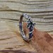 Gothic Ring with Delicate Leaf Motif and Natural Charm