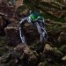 Gothic Emerald Ring with Enchanted Vine Design