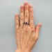 Thorned Bloom: Gothic Sterling Silver Ring with Enchanted Ruby