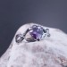 Nature-Inspired Gothic Ring with Amethyst Gemstone