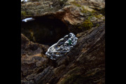 Oak Leaf Band with Emerald Ring for Man, Silver Man Branch Leaf Braid Wedding Ring, Emerald Celtic Sterling Silver Ring Vine