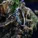 Whispers of the Forest: Sterling Silver Ring with Emerald Accents