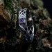 Delicate Gothic Ring with Amethyst Gemstone|Celtic Braided Weave Wedding Band with Amethyst Vine Twig Branch Design