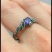 Amethyst Majesty: Artisan Silver Ring with a Gothic Twist