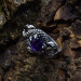 Gothic Amethyst Ring with Dragon Claw Motif
