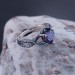 Nature-Inspired Gothic Ring with Amethyst Gemstone
