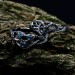 Intricate Gothic Ring with Blue Topaz Accents