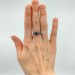 Gothic Obsidian Ring with Enchanted Floral Motif