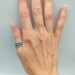 Timeless Symbol: Sterling Silver Open Ring with Engraved Runes