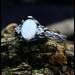 Elegant Gothic Ring with Moonstone Gemstone