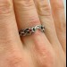 Twisting Shadows: Gothic Sterling Silver Ring with Sculpted Elegance