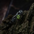 Nature-Inspired Peridot Silver Ring for Elegant Souls