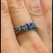 Gothic Forest Amethyst Ring in Dark Silver