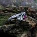 Elegant Gothic Floral Ring with Ruby Gemstone