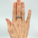 Delicate Gothic Ring with Amethyst Gemstone|Celtic Braided Weave Wedding Band with Amethyst Vine Twig Branch Design